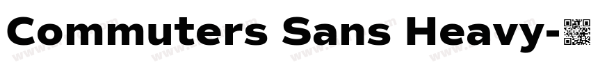 Commuters Sans Heavy字体转换
